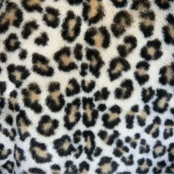 Preston & York Leopard Print Faux Fur Zip-Up Vest Womens Size Medium - Picture 4 of 9